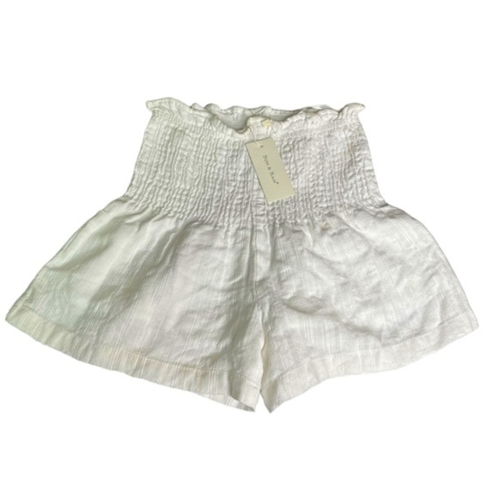Sim‎ & Sam white Shorts nwt